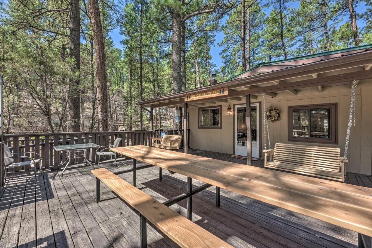 Tranquil Cabin With Stream And Deck Near Dtwn Ruidoso! エクステリア 写真